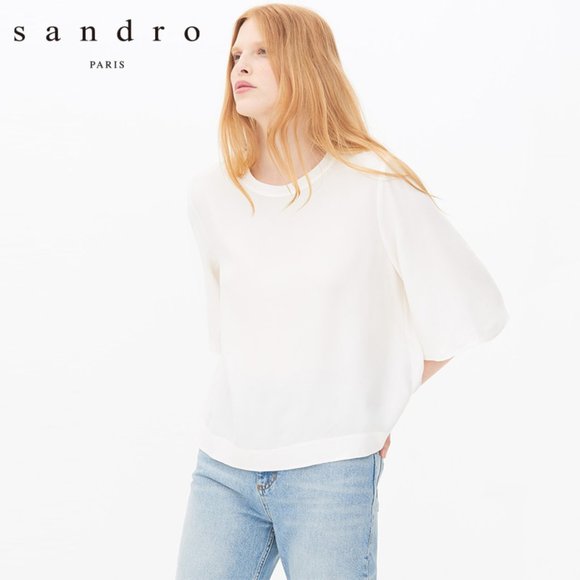 Sandro Paris Soko Back Cut Out Top
